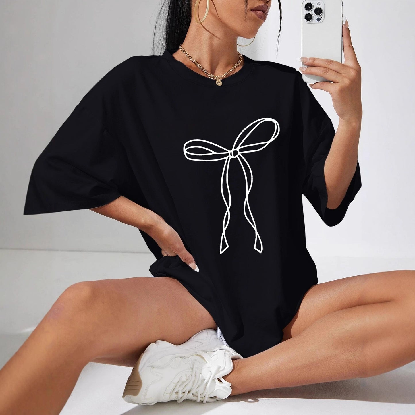 Multi-color Round Neck Short Sleeve