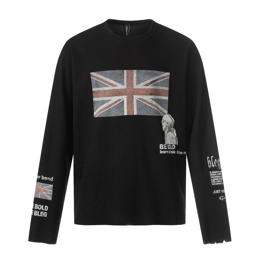 Printed long sleeved T-shirt
