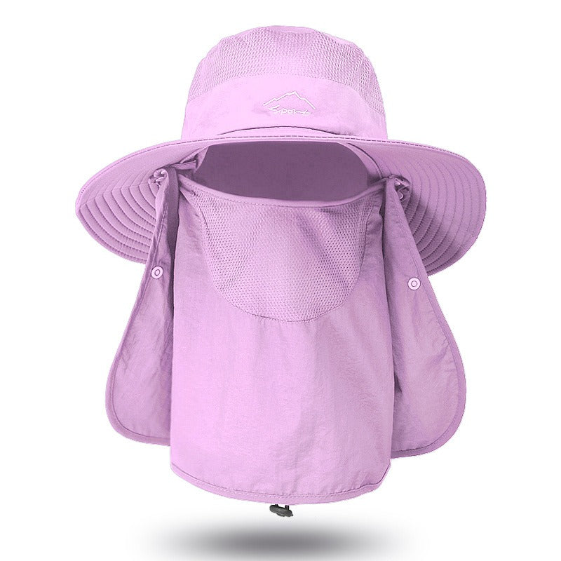 Fisherman's Hat Male Sunshade Hat Summer Outdoor Quick-Drying Sunscreen Fishing Breathable Sun Hat