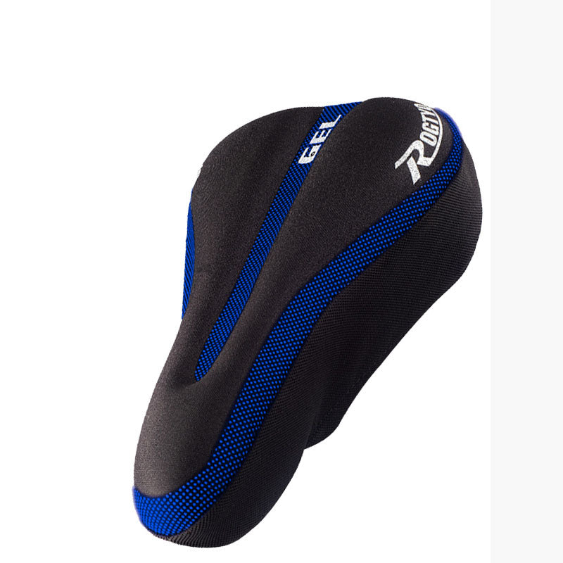Bicycle Silicone Seat Cover Mountain Bike Thickened Comfortable Cushion Cover Tie Rope Reinforced Saddle Cover Riding Equipment Accessories