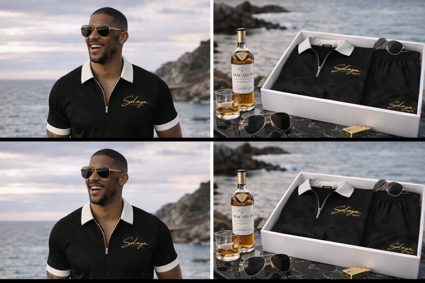 Luxury shorts and T shirts