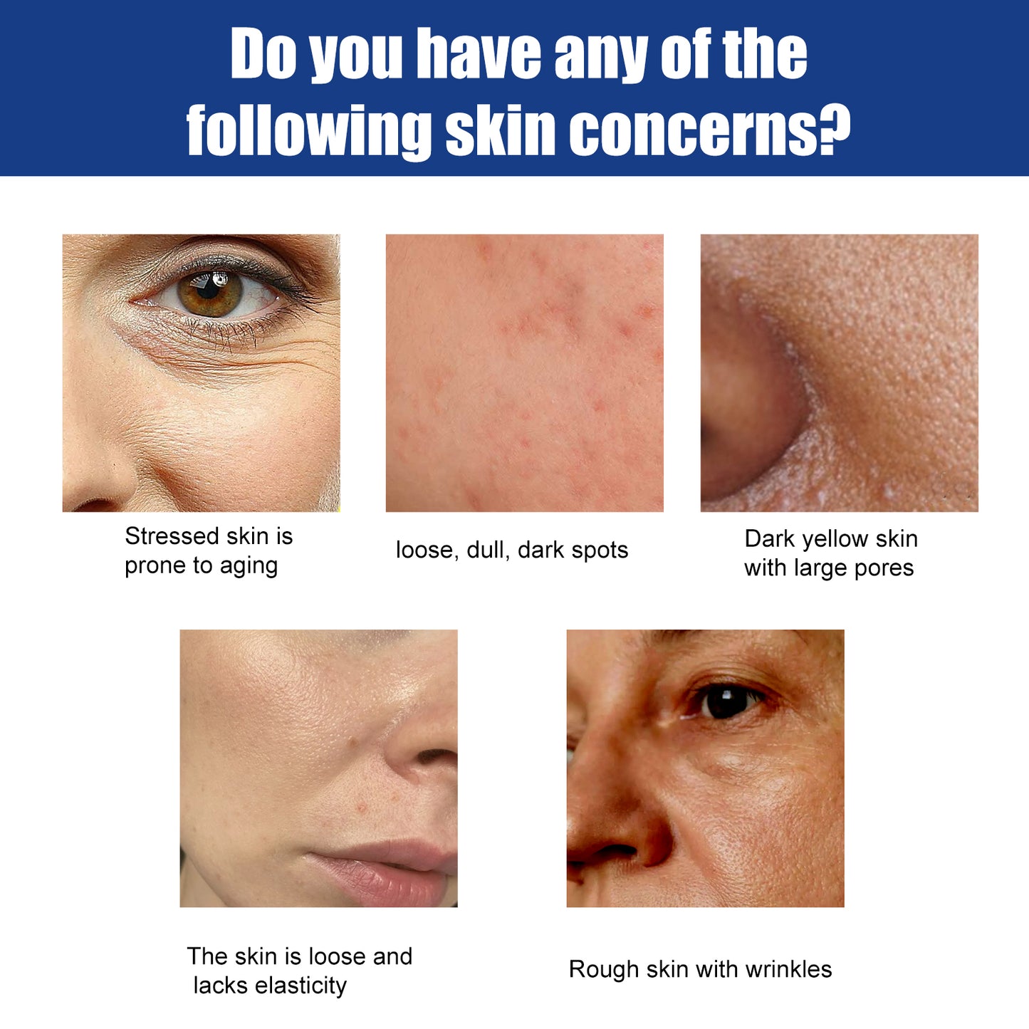 EELHOE Blue Copper Peptide, Collagen Moisturizing And Firming Facial Skin Anti-Aging Moisturizing Essence