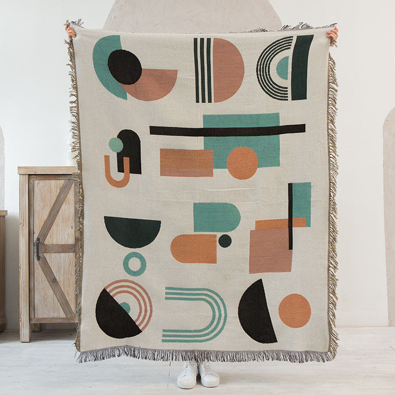 Artistic Sketch Throw Blanket, Camping Blanket, Leisure Blanket, Nap Blanket, Sofa Throw, Picnic Blanket, Bed End Blanket