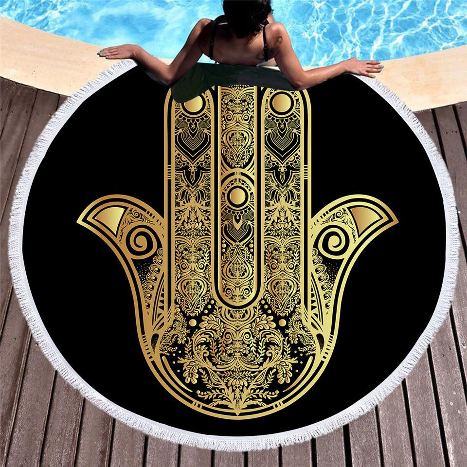 Bedding 3D printing  Round Bohemian Beach towel home textile  Beach Towel Tapestry Blanket