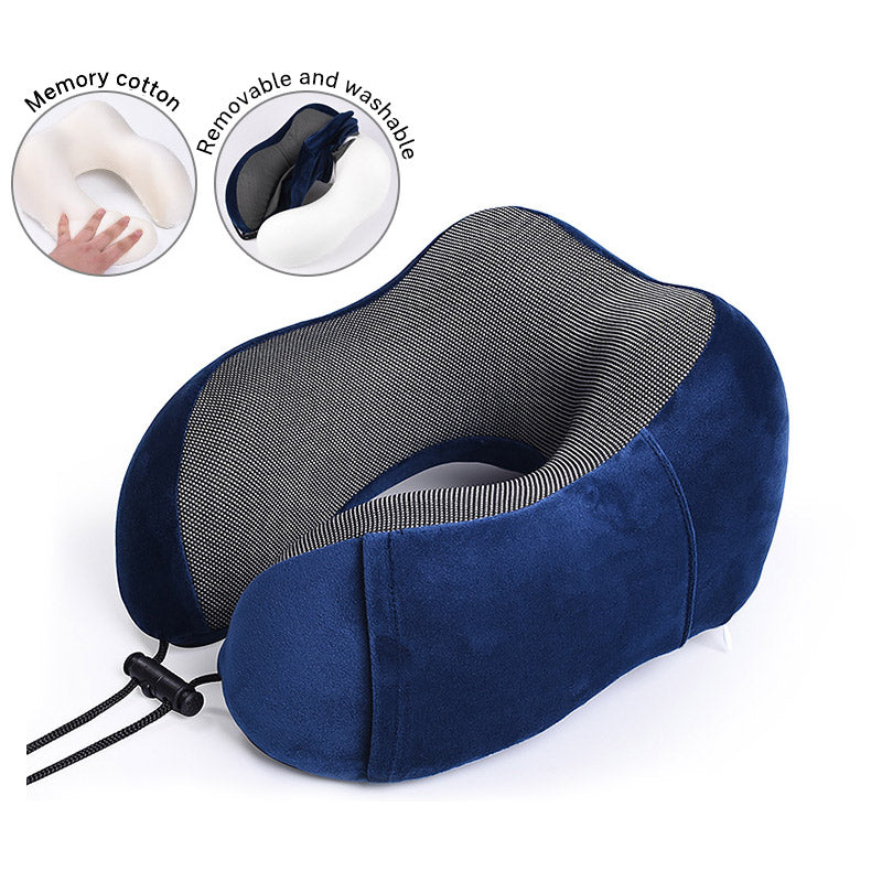 U Shaped Pillow Memory Cotton Travel Pillow Neck Protection Pillow Aircraft Nap Neck Protection Pillow Storage Magnetic Cloth