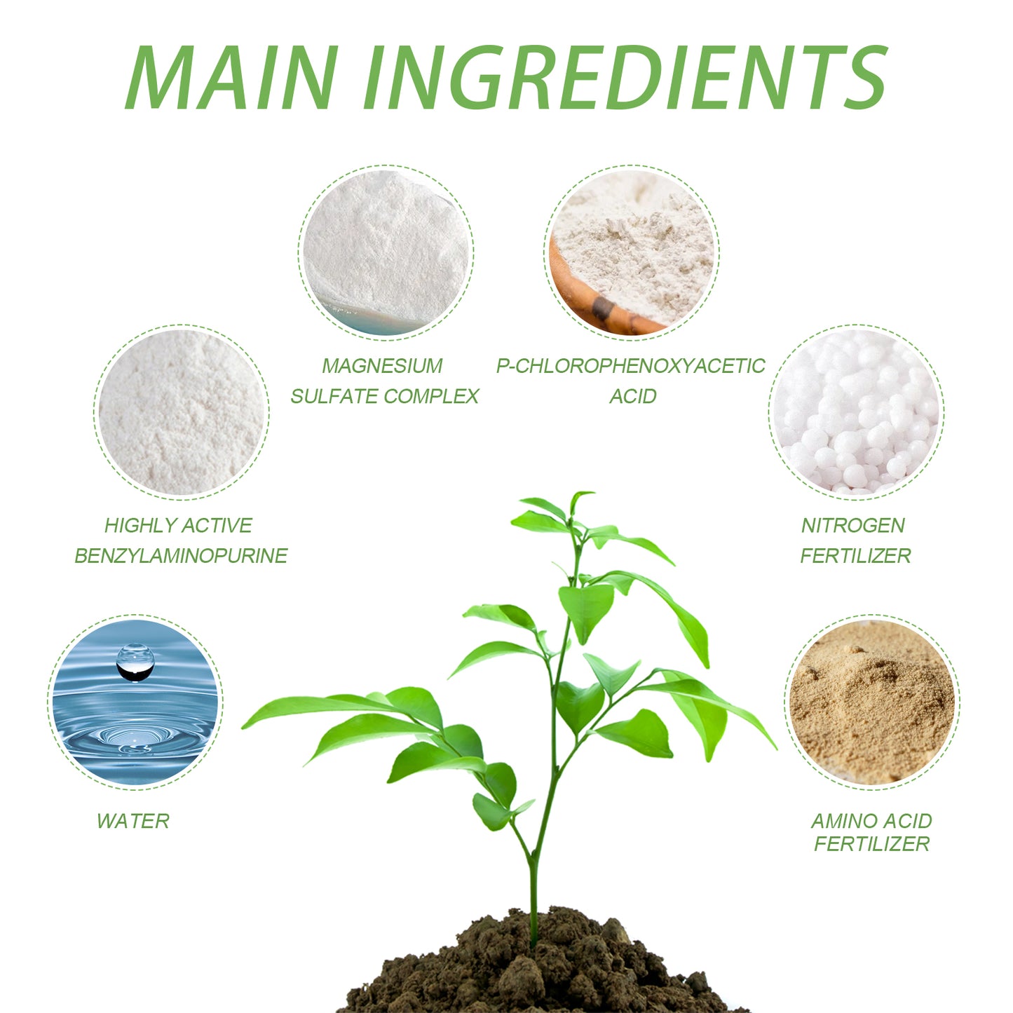 Yegbong Plant Nutrient, Flower Pot Lawn Green Leaf Plant Fertilizer Root Growth Nutrient