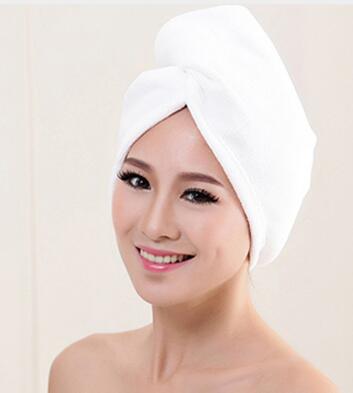 Women Bathroom Super Absorbent Quick-drying Microfiber Bath Towel Hair Dry Cap Salon Towel