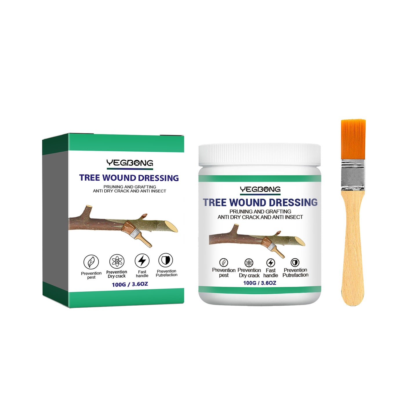 Yegbong Tree Wound Dressing, Seed Fruit Tree Callus Supplement Root Plant Application Agent