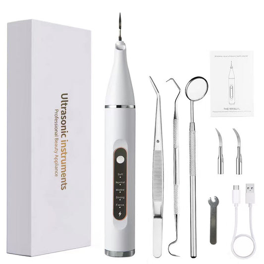 Ultrasonic dental cleaner portable oral care cleaning device stone removal and whitening dental cleaner