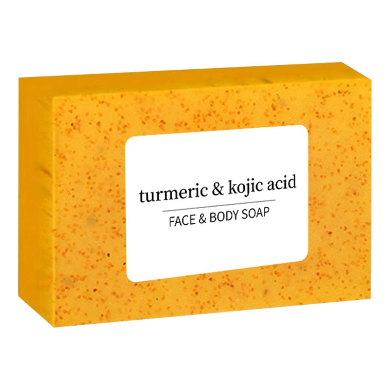 Turmeric Soap Rice Soap VC Handcrafted Cold-Pressed Soap for Cleansing Bathing and Face Washing