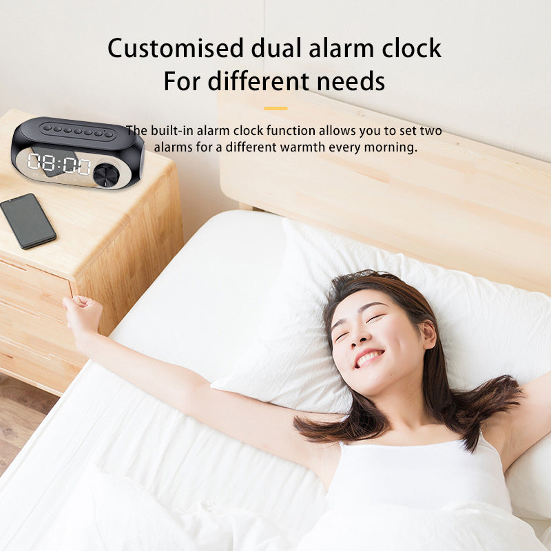Wireless Bluetooth Speaker S8 Subwoofer RGB Student Network Red Clock Alarm Clock Bluetooth Audio Phone Computer Universal