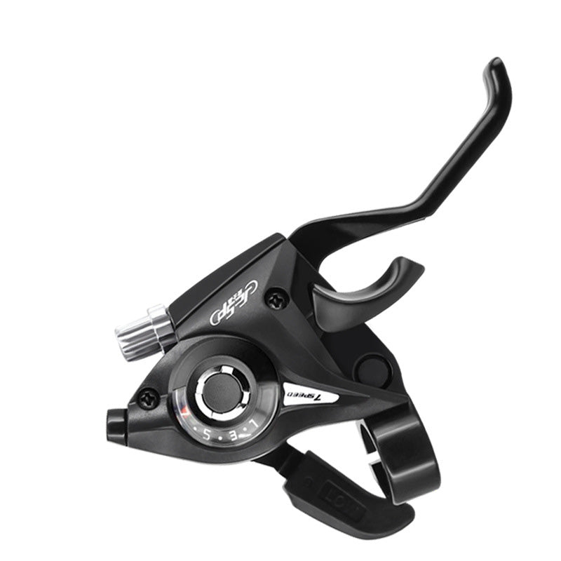 Mountain Bike Gear Shifter 21/24-Speed Brake Handle Bicycle Shift 7/8-Speed Aluminum Alloy One-Piece Handle