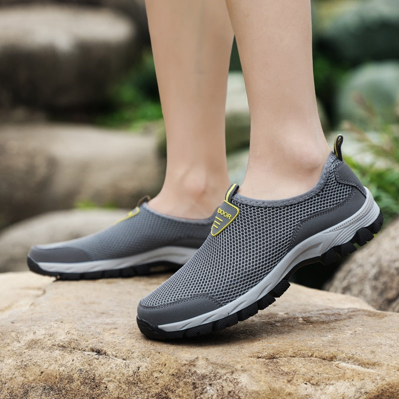 Summer Comfortable Casual Shoes Slip-on Breathable Air Mesh Flats Trainers Sneakers Water Loafers