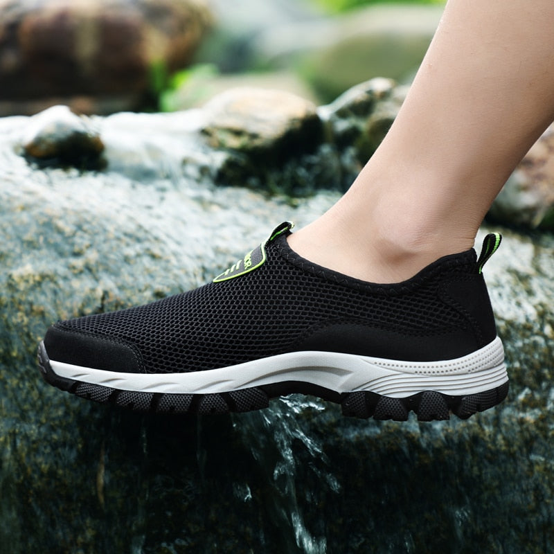 Summer Comfortable Casual Shoes Slip-on Breathable Air Mesh Flats Trainers Sneakers Water Loafers