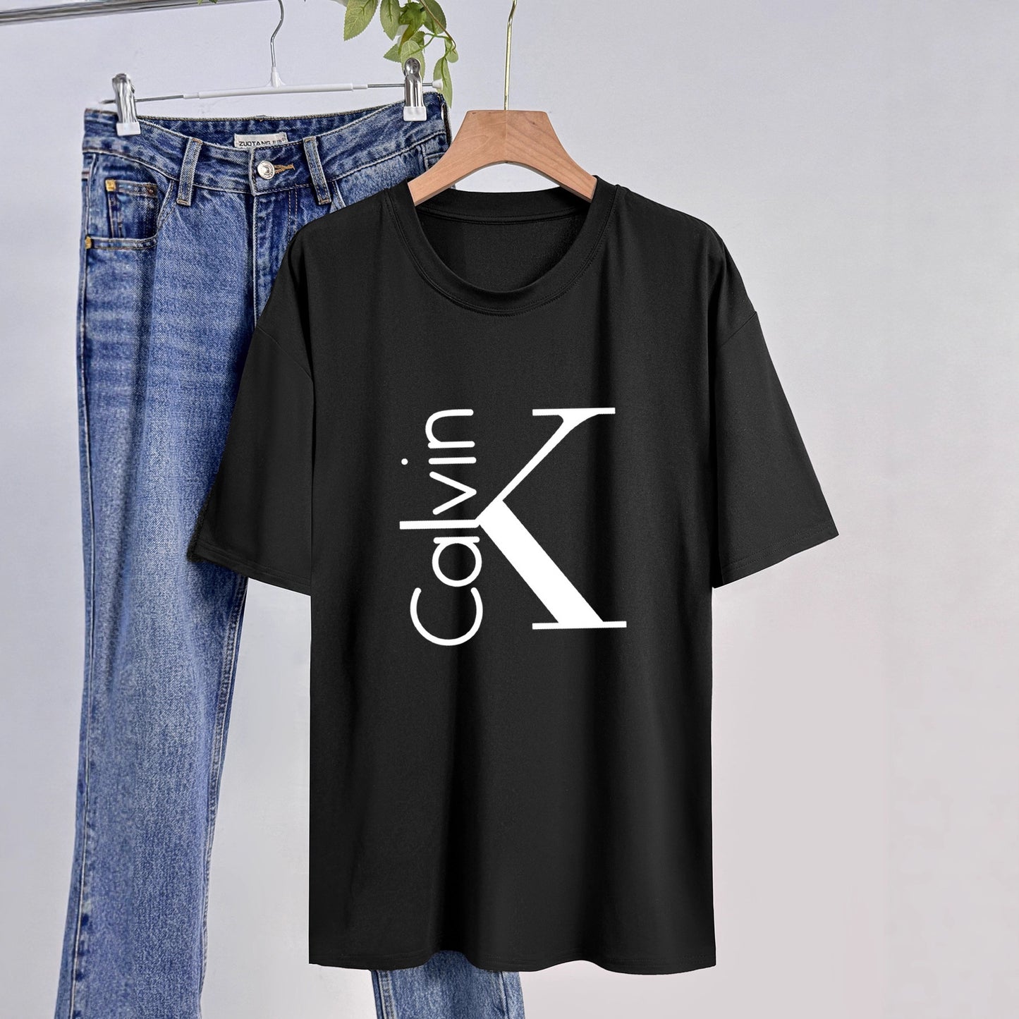 Multi-color Round Neck Short Sleeve