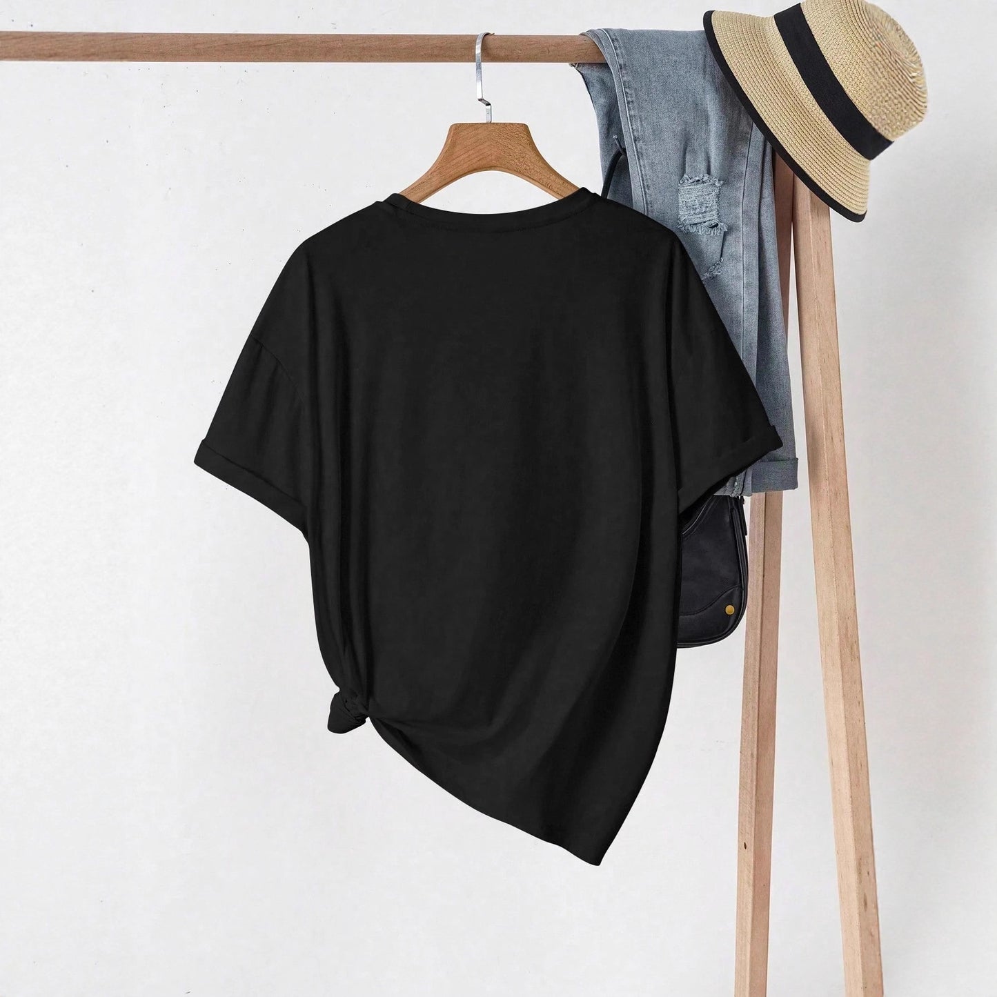 Multi-color Round Neck Short Sleeve
