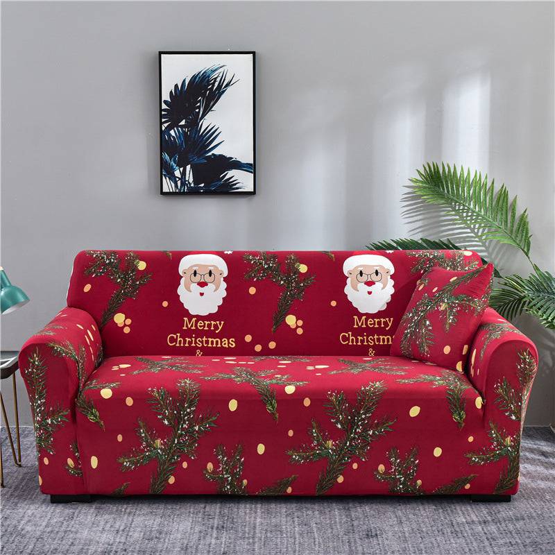 Printed sofa cover with all inclusive sand and elastic sofa cover