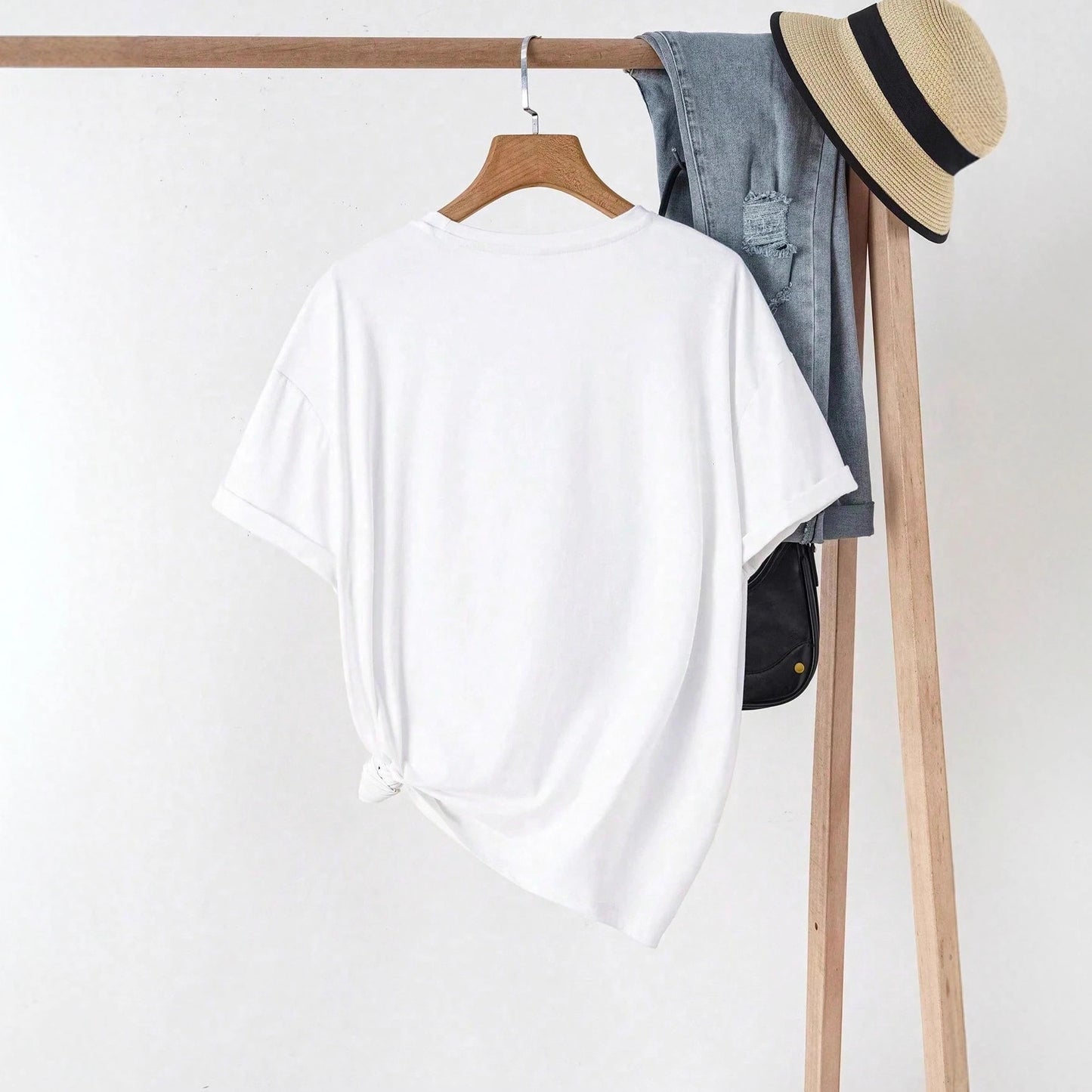 Multi-color Round Neck Short Sleeve