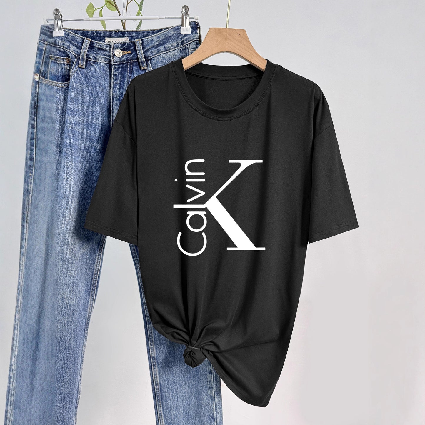 Multi-color Round Neck Short Sleeve