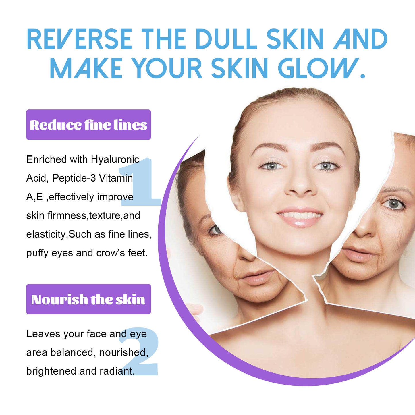 Peptide Anti Aging Face Lift Cream, Hydrating And Moisturizing Facial Cream For Fine Lines And Pores