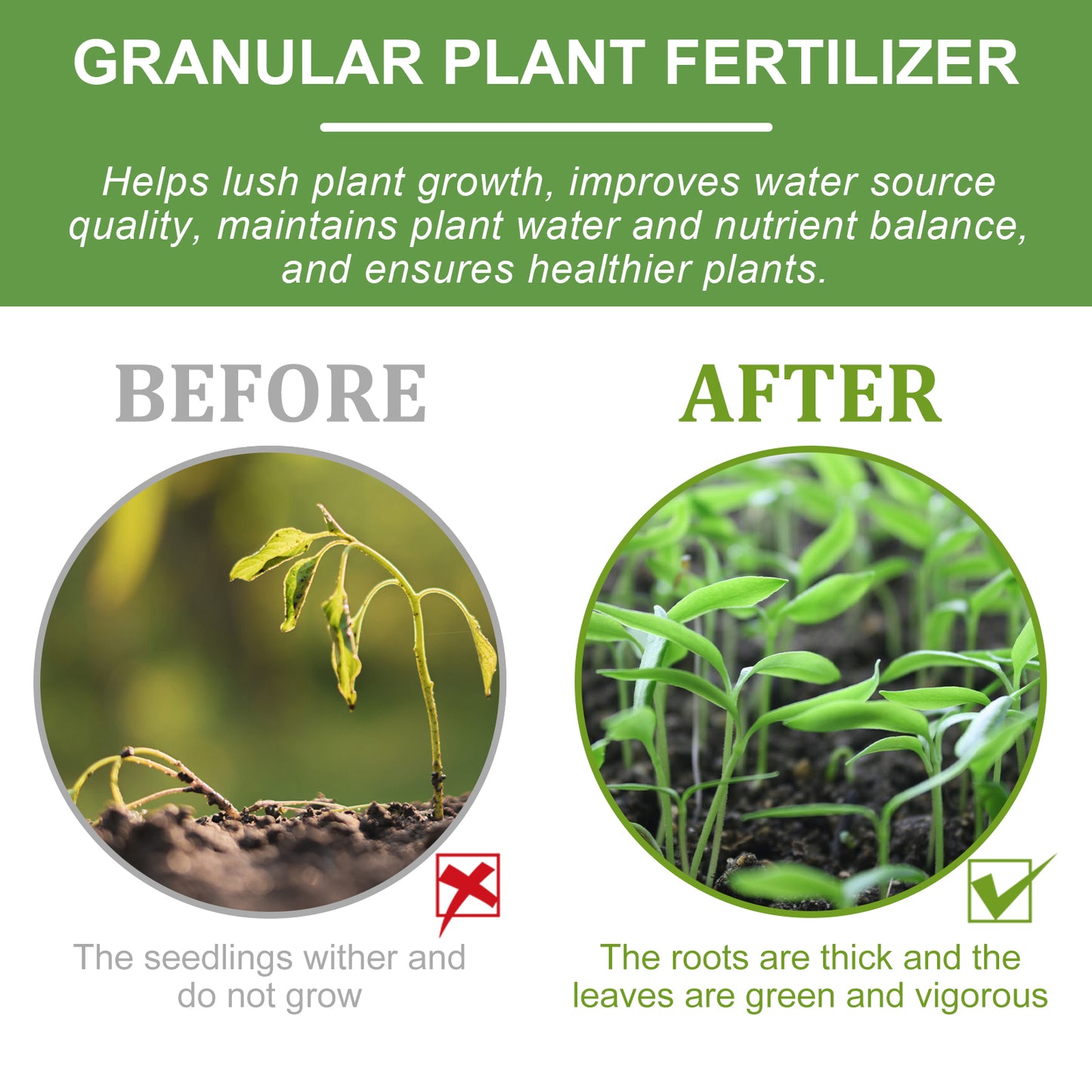 Yegbong Plant Nutrient, Flower Pot Lawn Green Leaf Plant Fertilizer Root Growth Nutrient