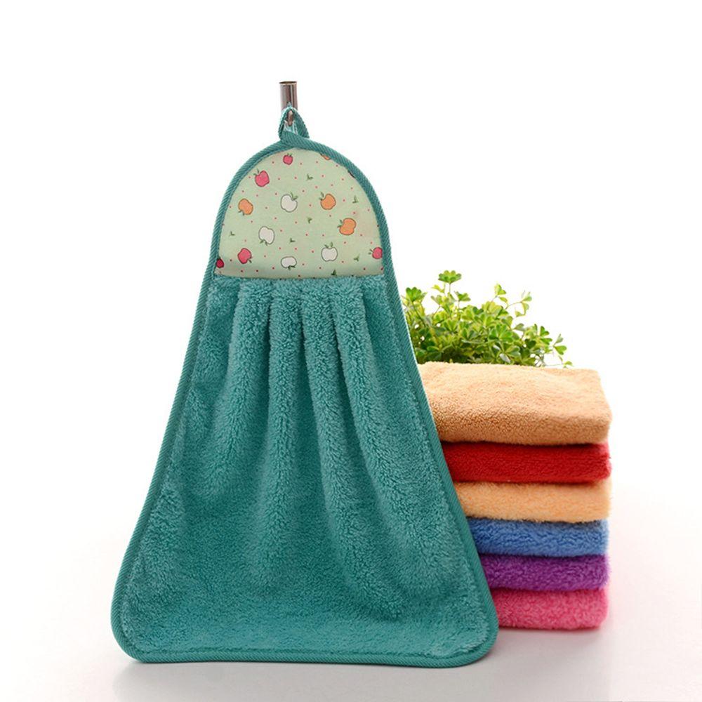 Thick Microfiber Hand Towel Kitchen Bathroom Hanging Cloth Towel Soft Absorbent Fashion Housewife Gift