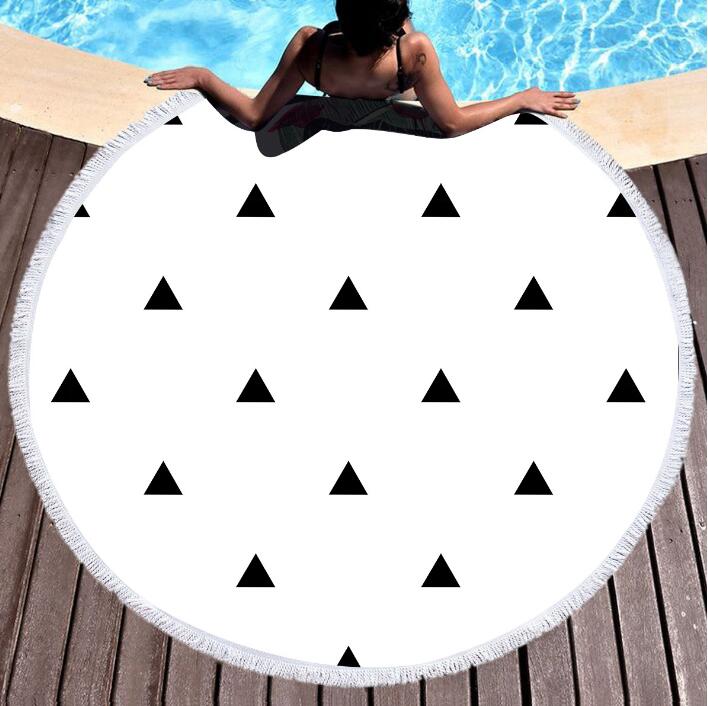 Bedding 3D printing Round Beach towel home textile  Beach Towel Tapestry Blanket