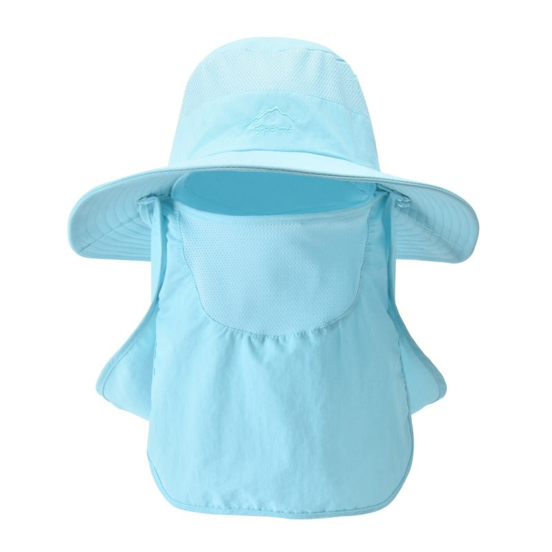 Fisherman's Hat Male Sunshade Hat Summer Outdoor Quick-Drying Sunscreen Fishing Breathable Sun Hat
