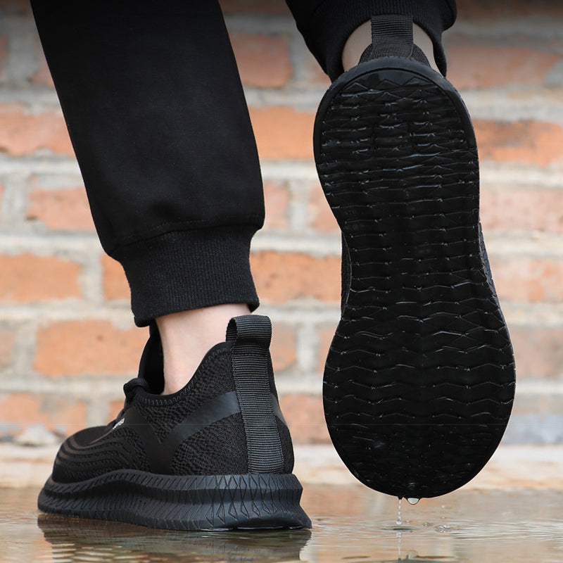Safety Labor Insurance Shoes Men's Anti-smashing Anti-piercing Work Shoes Summer Breathable Lightweight Mesh Hiking Shoes