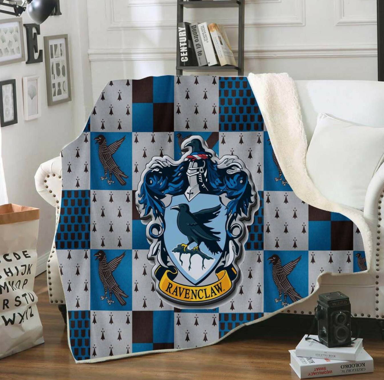 Harry Potter 3d Digital Printing Cotton Velvet Square Blanket Double-Layer Thickened Lazy Sofa Blanket