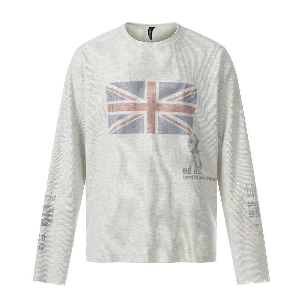 Printed long sleeved T-shirt