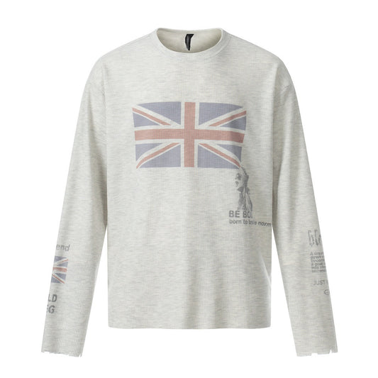 Printed long sleeved T-shirt