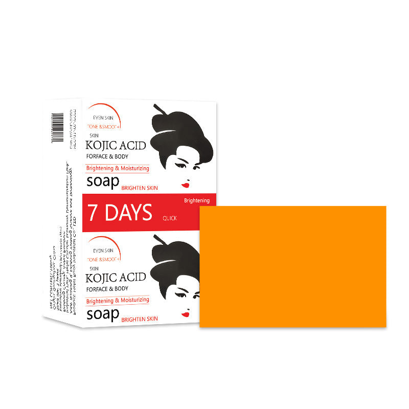 Turmeric Soap Rice Soap VC Handcrafted Cold-Pressed Soap for Cleansing Bathing and Face Washing