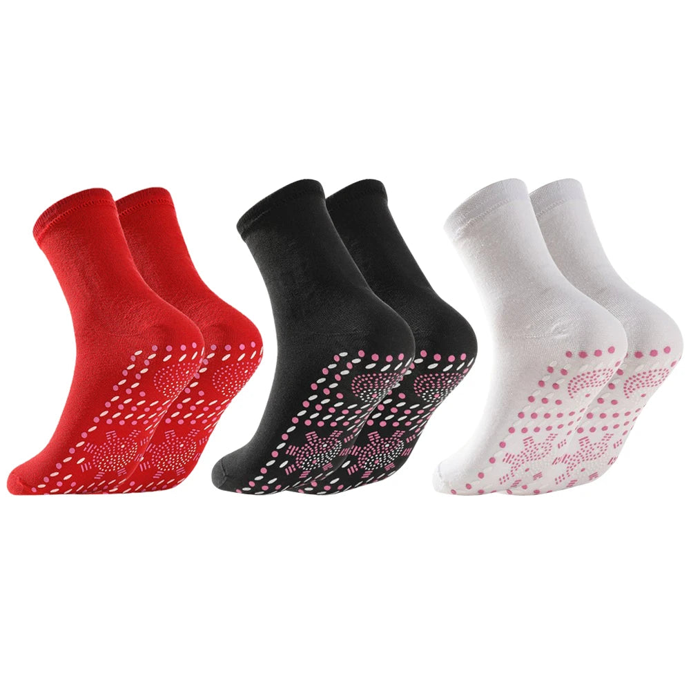 Hot socks health socks moxibustion fever Tomalin thick tube warm foot socks hot moxibustion cold proof socks mugwort