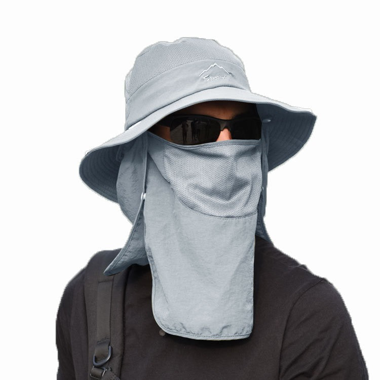 Fisherman's Hat Male Sunshade Hat Summer Outdoor Quick-Drying Sunscreen Fishing Breathable Sun Hat
