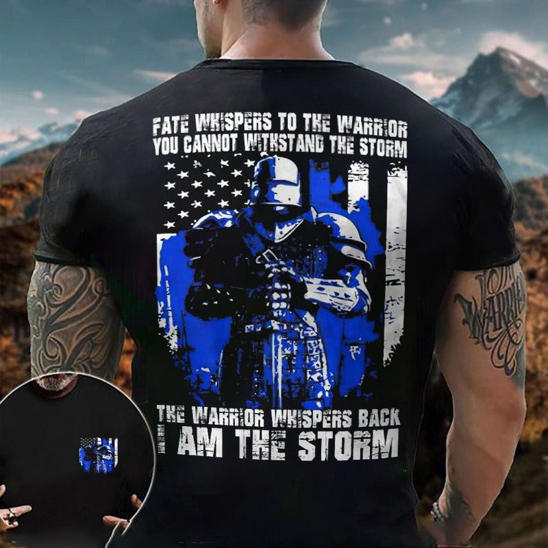T-shirt European and American hip-hop series digital 3D printed men's street short sleeved sports T-shirt top