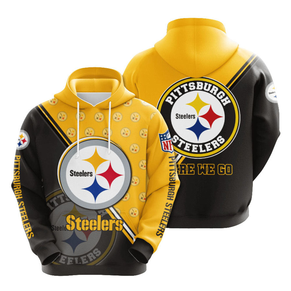 American 3D digital printed loose and fashionable hooded sweatshirt trendy brand