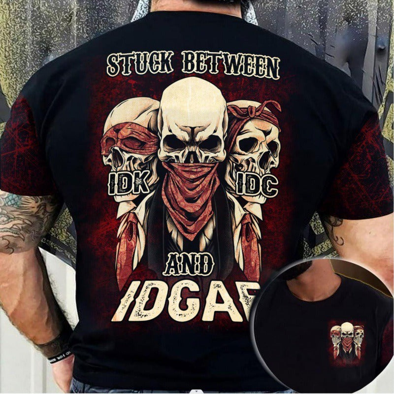 T-shirt European and American hip-hop series digital 3D printed men's street short sleeved sports T-shirt top