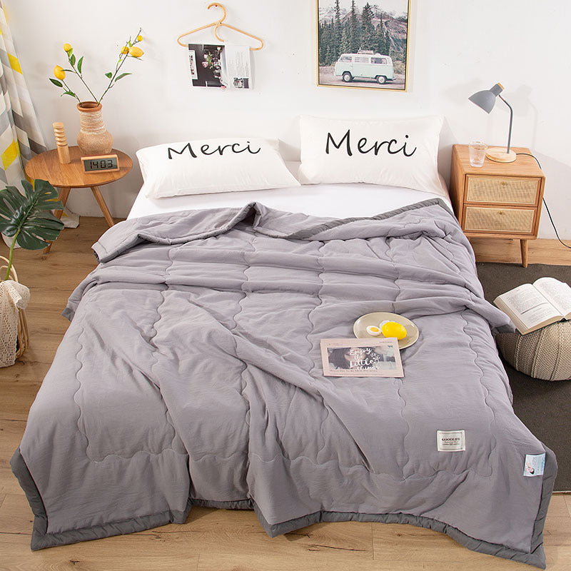 Washed Cotton Summer Cool Quilt Gift Quilt Single Double Air Conditioner Quilt Summer Quilt Thin Quilt