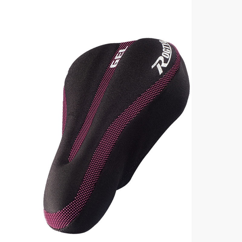 Bicycle Silicone Seat Cover Mountain Bike Thickened Comfortable Cushion Cover Tie Rope Reinforced Saddle Cover Riding Equipment Accessories