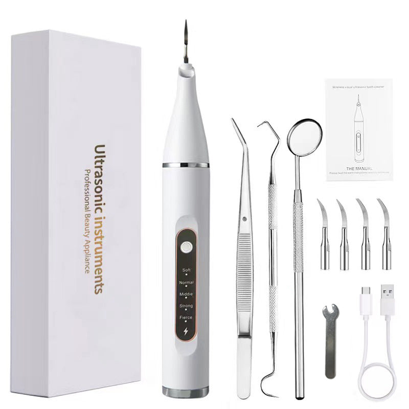 Ultrasonic dental cleaner portable oral care cleaning device stone removal and whitening dental cleaner