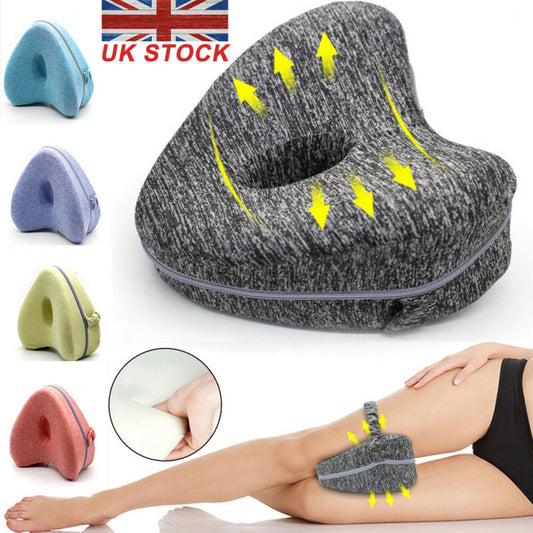 Heart-Shaped Foam Memory Pillow Contour Memory Foam Leg Pillow Orthopaedic Pillow Back Hips Knee Support Relief Back Hips Wedge
