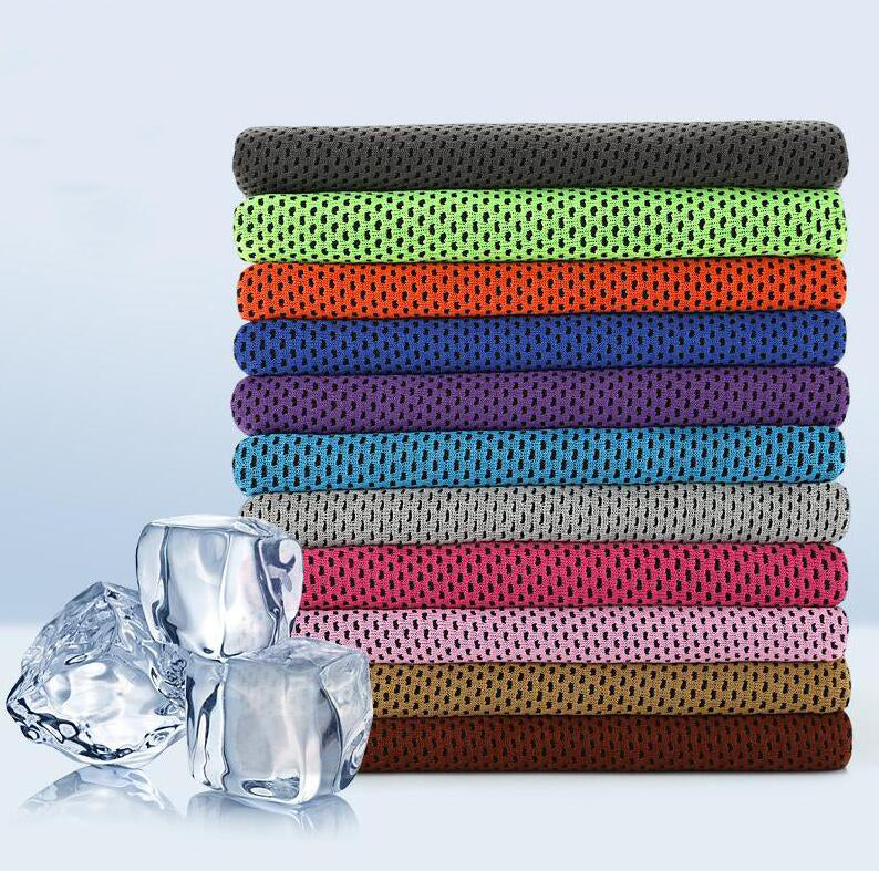 Sport Ice Towel 9 Colors 90*30cm Utility Enduring Instant Cooling Face Towel Heat Relief Reusable Chill Cool Towel