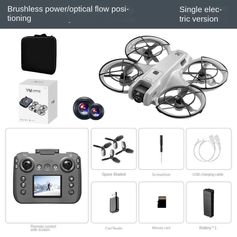 Motor Drone with Screen GPS Aerial Photography Foldable Remote Control Aircraft