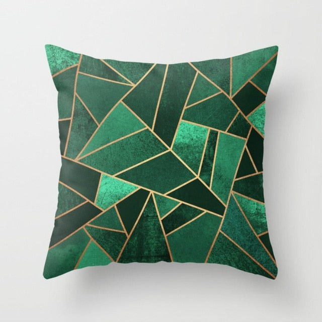Elife Retro Green Leaves Cactus Linen cotton cushion case Polyester Home Decor Bedroom Decorative Sofa Car Throw Pillows