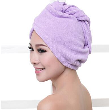 Women Bathroom Super Absorbent Quick-drying Microfiber Bath Towel Hair Dry Cap Salon Towel