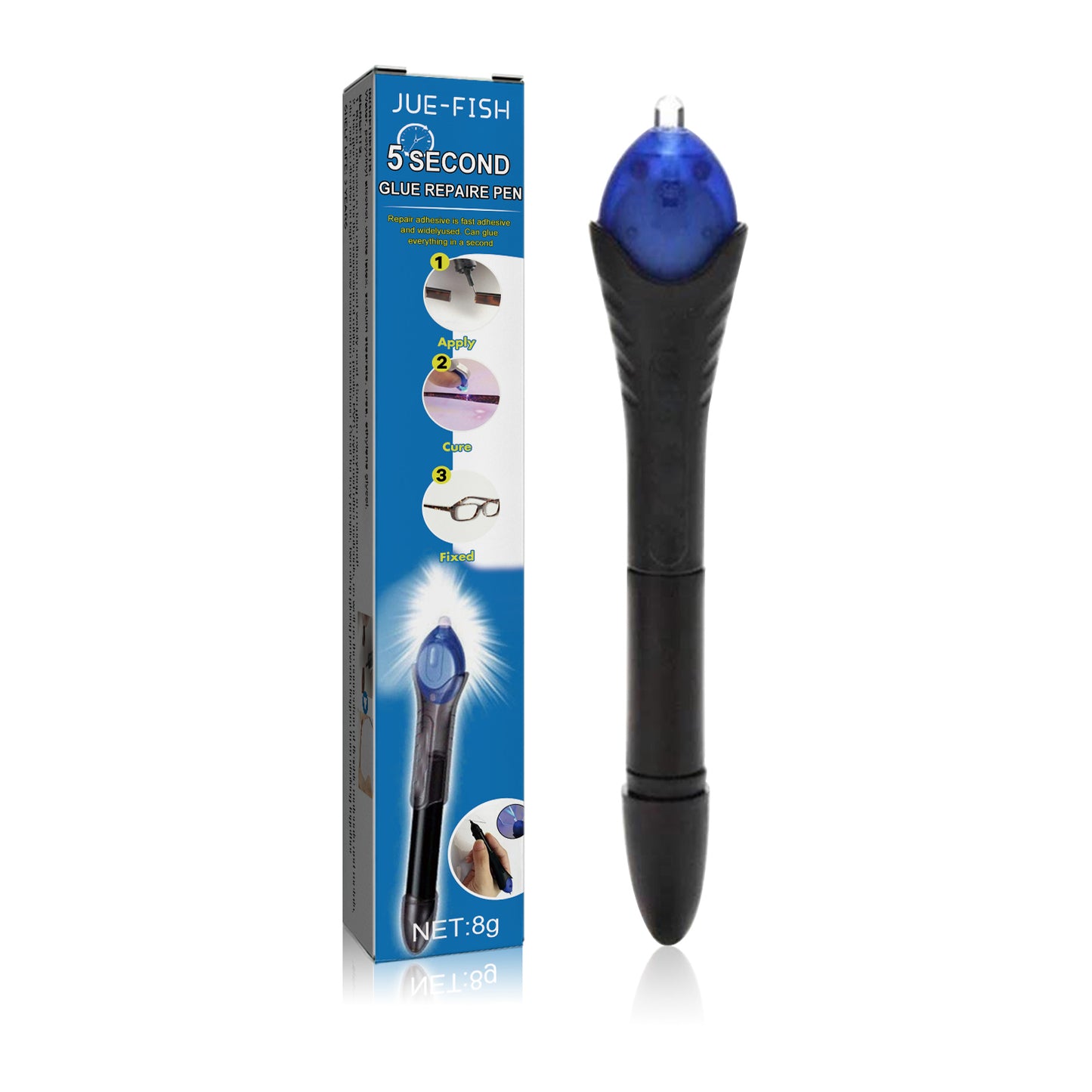 UV UV Curing Glue Pen, 5 Seconds Repair Plastic Ceramic Cable High And Low Temperature Resistant Adhesive