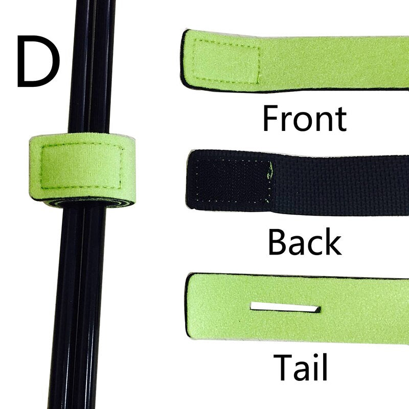 1 Pcs New Fishing Tools Rod Tie Strap Belt Tackle Elastic Wrap Band Pole Holder Accessories Diving Materials Non-slip Firm