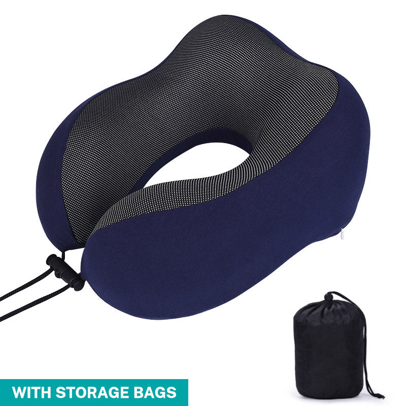 U Shaped Pillow Memory Cotton Travel Pillow Neck Protection Pillow Aircraft Nap Neck Protection Pillow Storage Magnetic Cloth