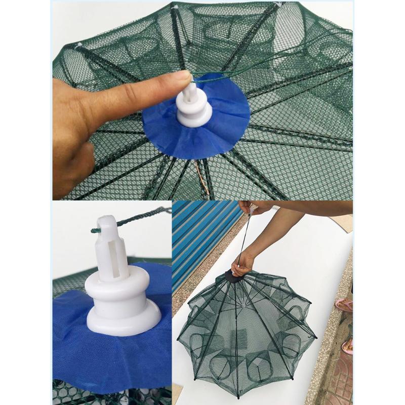 20 Holes Crayfish Cast Folding Fishing  Nets